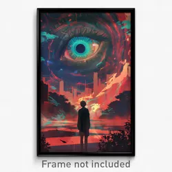 Art Poster - Unimaginable Prison (Psychedelic Trippy Weird 11x17 Cartoon Print)
