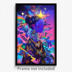 Art Poster - Imaginative Bazaar (Psychedelic Trippy Weird 11x17 Print)
