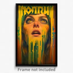 Russian Movie Poster - Girl Feeling Dumbstruck, Large Frills (Russia Art Print)