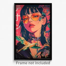 Chinese Movie Poster - Woman Feeling Curiosity, Scientific Pink (Art Print)