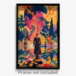 Spanish Movie Poster - Boy Feeling Infatuation, Awesome Layered Dress (Print)