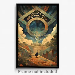 Hebrew Movie Poster - Agile Earthworks (Israel Psychedelic Art Retro Film Print)