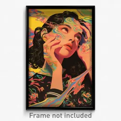 Bollywood Movie Poster - Woman Feeling Obstinate, Curvy Sailor Dress (Art Print)