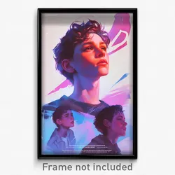 Icelandic Movie Poster - Boy Feeling Apathy, Vivid Purple Sleeves (Art Print)