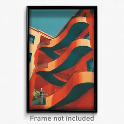 Spanish Movie Poster - Mysterious Swedish Architecture (Spain Film Art Print)