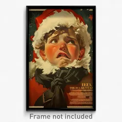 Spanish Movie Poster - Boy Feeling Worried, Fresh Santa (Spain Film Art Print)