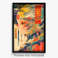 Chinese Movie Poster - Thunderous Berth (China Psychedelic Art Retro Film Print)