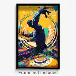 Art Poster - Man Feeling Acceptance Wearing Acrobatic Tank Top (Print)