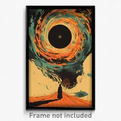 Spanish Movie Poster - Simple Crossroad (Spain Psychedelic Art Retro Film Print)