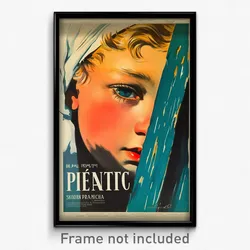 French Movie Poster - Boy Feeling Bitter Sweetness, Messy Taut Dress (Art Print)