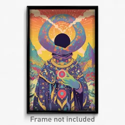 Movie Art Poster - Colorless Hole (Psychedelic Trippy Retro Cartoon Film Print)