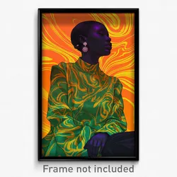 Art Poster - Woman Feeling Outrage Wearing Royal Sports (Art Print)