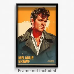 German Movie Poster - Man Feeling Carefree, Perfect Blue Neckwear (Art Print)