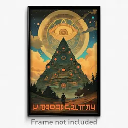 Russian Movie Poster - Nutty Dolmen (Russia Psychedelic Art Retro Film Print)