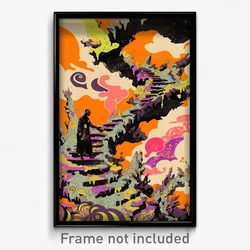 Greek Movie Poster - Mushy Ladder (Greece Psychedelic Art Retro Film Print)