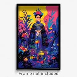 Art Poster - Flat Statue (Psychedelic Trippy Weird 11x17 Print)