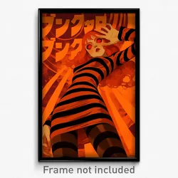 Hebrew Movie Poster - Girl Feeling Stressed, Fabulous Bodystocking (Art Print)