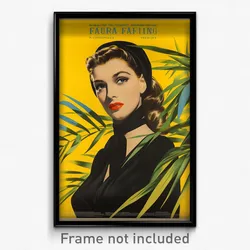 French Movie Poster - Girl Feeling Cynicism, Vibrant Black Sash (Art Print)