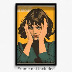 Icelandic Movie Poster - Woman Feeling Nervous, Notable Green Sleeves (Print)