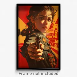 Spanish Movie Poster - Girl Feeling Loopy, Reasonable Tactical Clothes (Print)