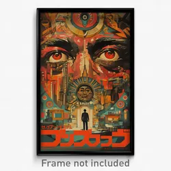 Japanese Movie Poster - Rubbery Outland (Japan Psychedelic Art Retro Film Print)