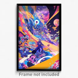 Movie Art Poster - Infinite Delta (Psychedelic Trippy Retro Cartoon Film Print)