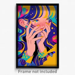 Anime Art Poster - Woman Feeling Rejected Wearing Well Groomed Brooch (Print)