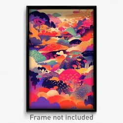 Art Poster - Quaint Shoals (Psychedelic Trippy Weird 11x17 Print)