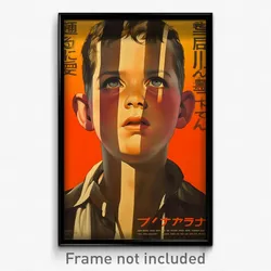 German Movie Poster - Boy Feeling Triumphant, Worldly Diagonal Striped Necktie