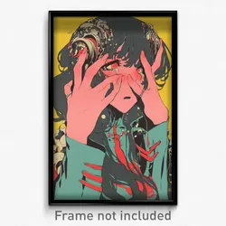 Movie Art Poster - Girl Feeling Rash Wearing Unkempt Armlet (Retro Film Print)