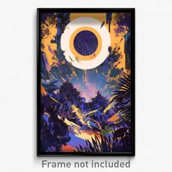 Movie Art Poster - Velvety Citadel (Psychedelic Trippy Retro Cartoon Film Print)