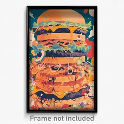 Indonesian Movie Poster - Pristine Hamburger (Indonesia Retro Film Art Print)