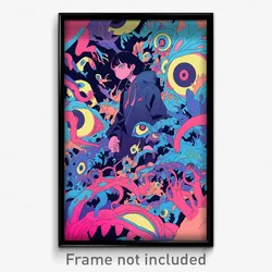 Art Poster - Clean Cove (Psychedelic Trippy Weird 11x17 Cartoon Print)