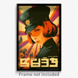 Hebrew Movie Poster - Girl Feeling Charity, Fantastic Mini Hat (Art Print)
