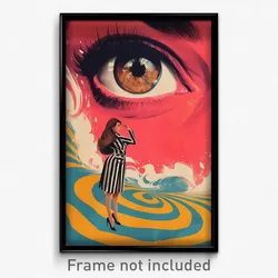 Spanish Movie Poster - Glamorous Star (Spain Psychedelic Art Retro Film Print)