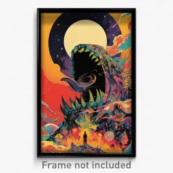 Movie Art Poster - Flashy Maw (Psychedelic Trippy Retro Cartoon Film Print)