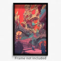 Art Poster - Remarkable Resting Place (Psychedelic Trippy Weird 11x17 Print)