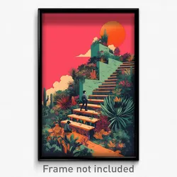 Mexican Movie Poster - Pink Chimney (Mexico Psychedelic Art Retro Film Print)