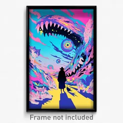 Spanish Movie Poster - Stained Dugout (Spain Psychedelic Art Retro Film Print)