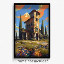 Art Poster - Mushy Parsonage (Psychedelic Trippy Weird 11x17 Print)