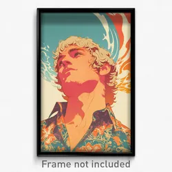Greek Movie Poster - Man Feeling Contempt, Novel Untucked Shirt (Art Print)