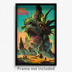 German Movie Poster - Meek Catacombs (Germany Psychedelic Art Retro Film Print)