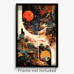 Indonesian Movie Poster - Oval Creek (Indonesia Retro Film Art Print)