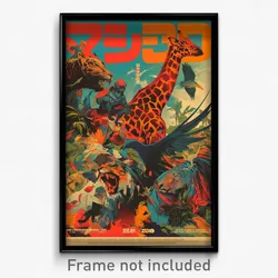 Vietnamese Movie Poster - Energetic Zoo (Vietnam Retro Film Art Print)