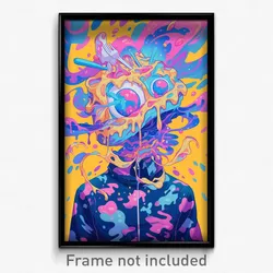 Art Poster - Infamous Pastel De Nata (Psychedelic Trippy Weird 11x17 Print)