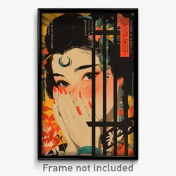 Chinese Movie Poster - Girl Feeling Jealousy, Adorable Crescent Earrings (Print)
