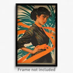 Mexican Movie Poster - Woman Feeling Vigilance, Unkempt Sash (Mexico Art Print)