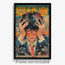 Vietnamese Movie Poster - Boy Feeling Unhappy, Striking Pink Bow (Art Print)