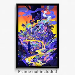 Art Poster - Outstanding Fissure (Psychedelic Trippy Weird 11x17 Print)