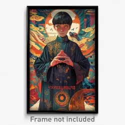 Russian Movie Poster - Boy Feeling Calm, Able Short Kimono (Russia Art Print)